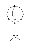 dimethyl(silatran-1-yl-methyl)telluronium iodide结构式
