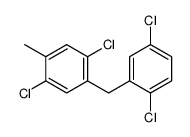 1,4-dichloro-2-[(2,5-dichlorophenyl)methyl]-5-methylbenzene Structure
