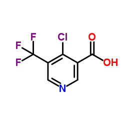 4-Chloro-5-(trifluoromethyl)nicotinic acid结构式