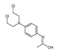 N-[4-[bis(2-chloroethyl)amino]phenyl]acetamide Structure