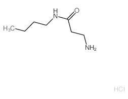 3-Amino-N-butylpropanamide hydrochloride结构式