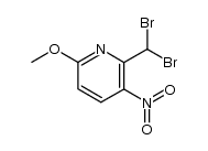 2-dibromomethyl-6-methoxy-3-nitropyridine结构式