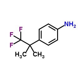 4-(1,1,1-Trifluoro-2-methyl-2-propanyl)aniline Structure