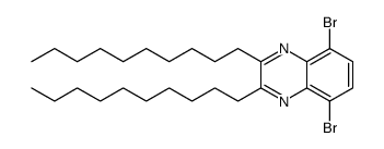 5,8-dibromo-2,3-di-n-decylquinoxaline structure