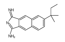 3-imino-6-(2-methylbutan-2-yl)benzo[f]isoindol-1-amine Structure