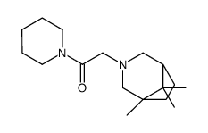 1-piperidin-1-yl-2-(5,8,8-trimethyl-3-azabicyclo[3.2.1]octan-3-yl)ethanone结构式
