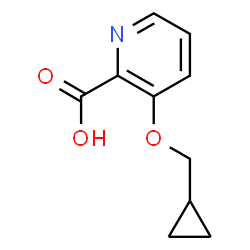 3-(Cyclopropylmethoxy)pyridine-2-carboxylic acid Structure