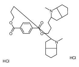 4-O-[3-[(2R,3aS,6aS)-1-methyl-3,3a,4,5,6,6a-hexahydro-2H-cyclopenta[b]pyrrol-2-yl]propyl] 1-O-[3-(1-methyl-3,3a,4,5,6,6a-hexahydro-2H-cyclopenta[b]pyrrol-2-yl)propyl] benzene-1,4-dicarboxylate,dihydrochloride结构式