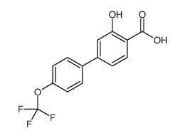 2-hydroxy-4-[4-(trifluoromethoxy)phenyl]benzoic acid Structure