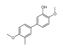 2-methoxy-5-(4-methoxy-3-methylphenyl)phenol结构式