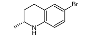 (R)-6-bromo-2-methyl-1,2,3,4-tetrahydroquinoline结构式