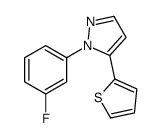 1-(3-FLUOROPHENYL)-5-(THIOPHEN-2-YL)-1H-PYRAZOLE结构式