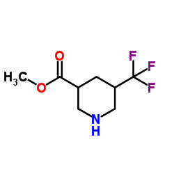 5-Trifluoromethyl-piperidine-3-carboxylic acid methyl ester structure