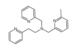 ((6-methyl-2-pyridyl)methyl)(2-(2-pyridyl)ethyl)(2-pyridylmethyl)amine Structure