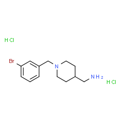 [1-(3-Bromobenzyl)piperidin-4-yl]methanamine dihydrochloride结构式