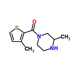 (3-Methyl-piperazin-1-yl)-(3-methyl-thiophen-2-yl)-methanone hydrochloride structure