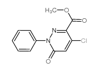 4-氯-6-氧代-1-苯基-1,6-二氢-3-吡嗪羧酸甲酯结构式
