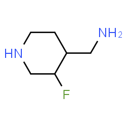 (3-fluoropiperidin-4-yl)methanamine结构式