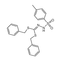 (toluene-4-sulfonyl)-dithiocarbonohydrazonic acid dibenzyl ester Structure