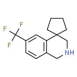 6'-(Trifluoromethyl)-2',3'-dihydro-1'H-spiro[cyclopentane-1,4'-isoquinoline]结构式
