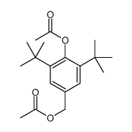 2-Acetoxy-5-acetoxymethyl-1,3-di-tert-butylbenzene结构式