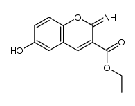 ethyl 6-hydroxy-2-imino-2H-chromene-3-carboxylate Structure