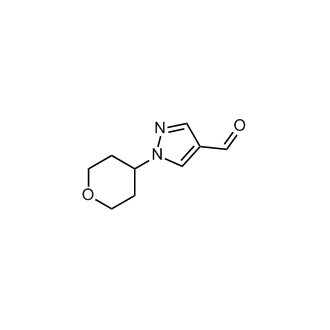 1-(Tetrahydro-2H-pyran-4-yl)-1H-pyrazole-4-carbaldehyde Structure