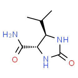 4-Imidazolidinecarboxamide,5-(1-methylethyl)-2-oxo-,trans-(9CI)结构式