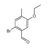 2-bromo-5-ethoxy-4-methylbenzaldehyde结构式