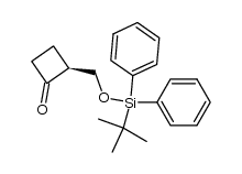 (S)-2-(tert-butyldiphenylsiloxymethyl)cyclobutan-1-one结构式