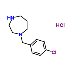 1-(4-Chloro-benzyl)-[1,4]diazepane hydrochloride结构式