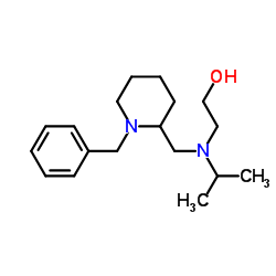2-{[(1-Benzyl-2-piperidinyl)methyl](isopropyl)amino}ethanol结构式