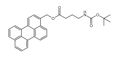 t-butyl 3-(((perylen-3-yl)methoxy)carbonyl)propylcarbamate结构式