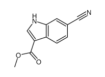 methyl 6-cyano-1H-indole-3-carboxylate Structure