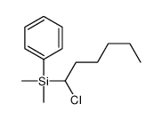 1-chlorohexyl-dimethyl-phenylsilane结构式