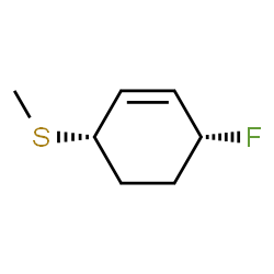 Cyclohexene, 3-fluoro-6-(methylthio)-, cis- (9CI) Structure