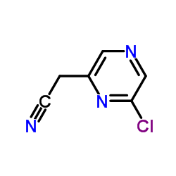 (6-Chloro-2-pyrazinyl)acetonitrile structure