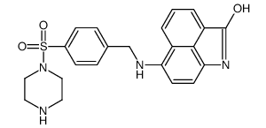 N(6)-(4-(piperazinylsulfonyl)benzyl)-6-aminobenz(cd)indol-2(1H)-one Structure