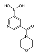 [5-(4-morpholinylcarbonyl)-3-pyridinyl]boronic acid结构式