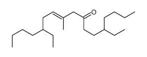 5,13-diethyl-10-methylheptadec-10-en-8-one结构式