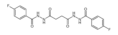 N'1,N'4-bis(4-fluorobenzoyl)succinohydrazide结构式