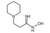 N'-hydroxy-3-piperidin-1-ylpropanimidamide结构式