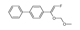 (Z)-1-(4-biphenylyl)-2-fluoro-1-(methoxymethoxy)etylene Structure