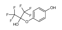 4-(1,1,1,3,3,3-hexafluoro-2-hydroxypropan-2-yl)oxyphenol结构式