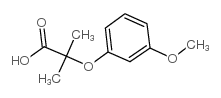 2-(3-methoxyphenoxy)-2-methylpropanoic acid Structure