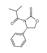 (S)-2-methyl-1-(4-phenyl-2-thioxooxazolidin-3-yl)propan-1-one结构式