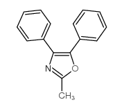 2-Methyl-4,5-diphenyloxazole Structure