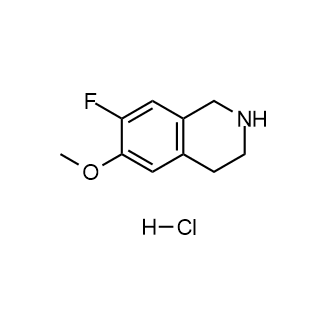 7-Fluoro-6-methoxy-1,2,3,4-tetrahydroisoquinoline hydrochloride Structure