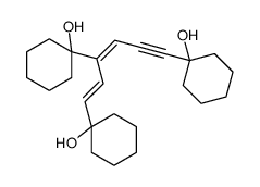 1-[3,6-bis(1-hydroxycyclohexyl)hexa-1,3-dien-5-ynyl]cyclohexan-1-ol结构式