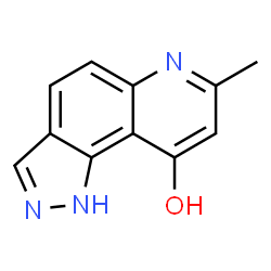 7-Methyl-1H-pyrazolo[3,4-f]quinolin-9-ol结构式